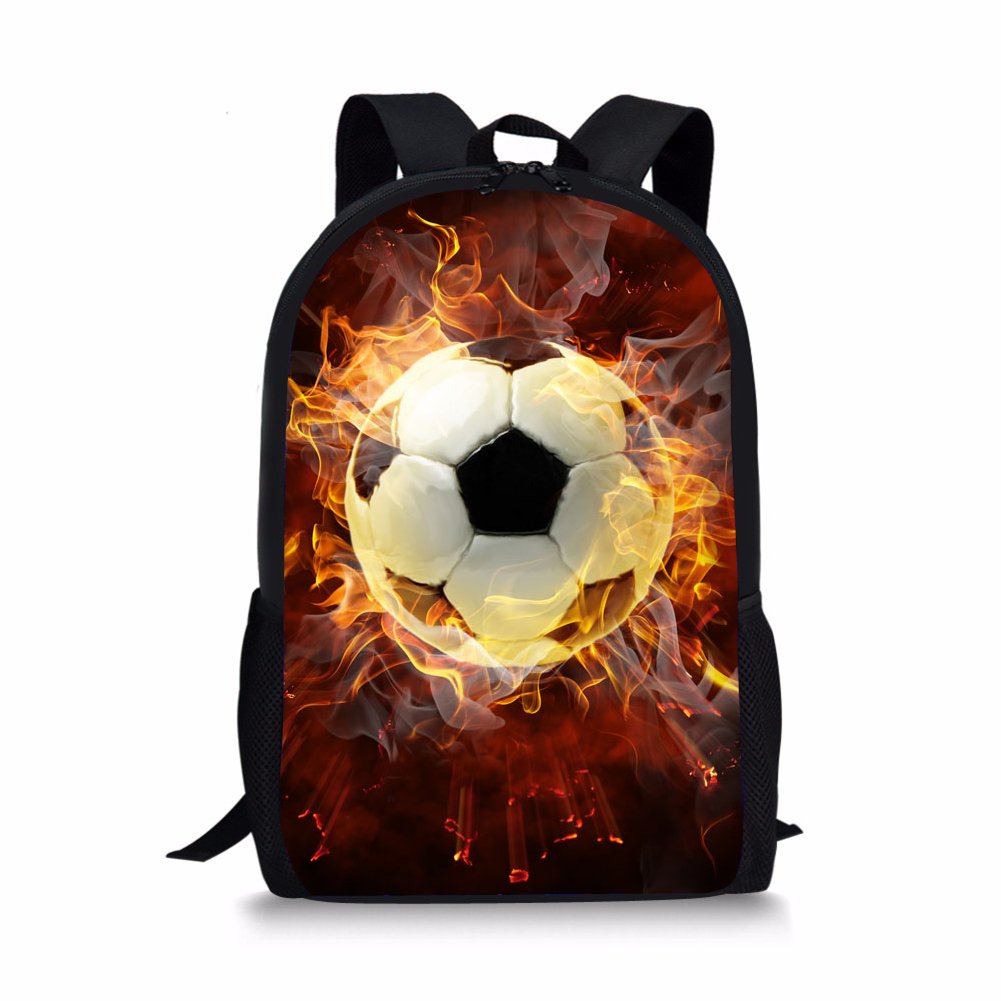 Coloranimal Cool 3D Football Printing Primary Student Children School Backpacks