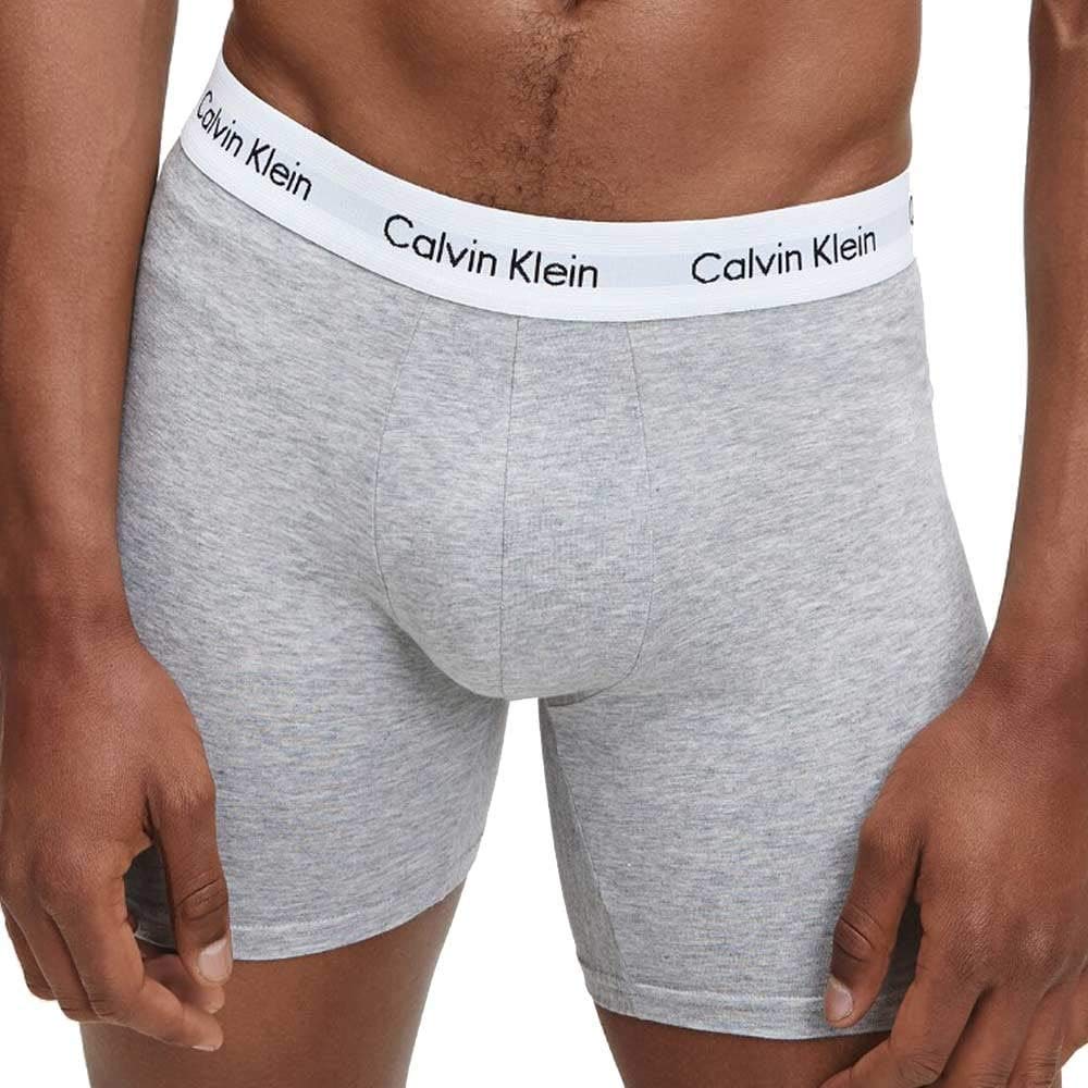 Calvin Klein Herren 3p Low Rise Trunk Boxershorts, (Schwarz/Grey/White) (3-er pack) Gr.M 3