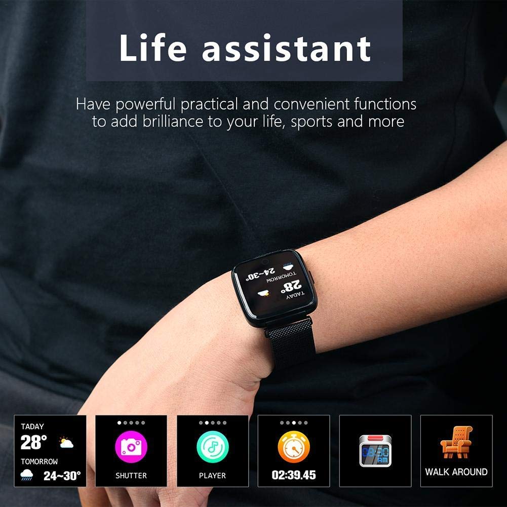 Fitness Tracker HR, Fitness Wristband Watch with Heart Rate Monitor, Waterproof Smart Fitness Band with Step, Calorie Counter, Pedometer Watch for Kids Women and Men