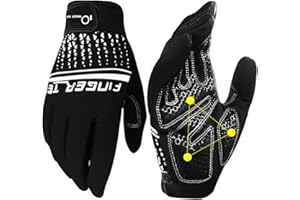 Workout Gloves Full Finger Touchscreen for Men with Padding Wrist Support Male, Gym Exercise Weight Lifting Gloves, Non Slip 