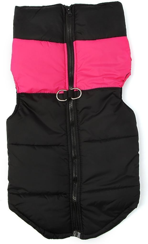 ZoonPark® Pet Dogs Winter Coat Jacket Apparel,Dog Cat Warm Soft Light Waterproof Coat Jacket Vest Harness Padded Puffer Warm Winter Clothes for Small Medium Big Dog Large Dog (L