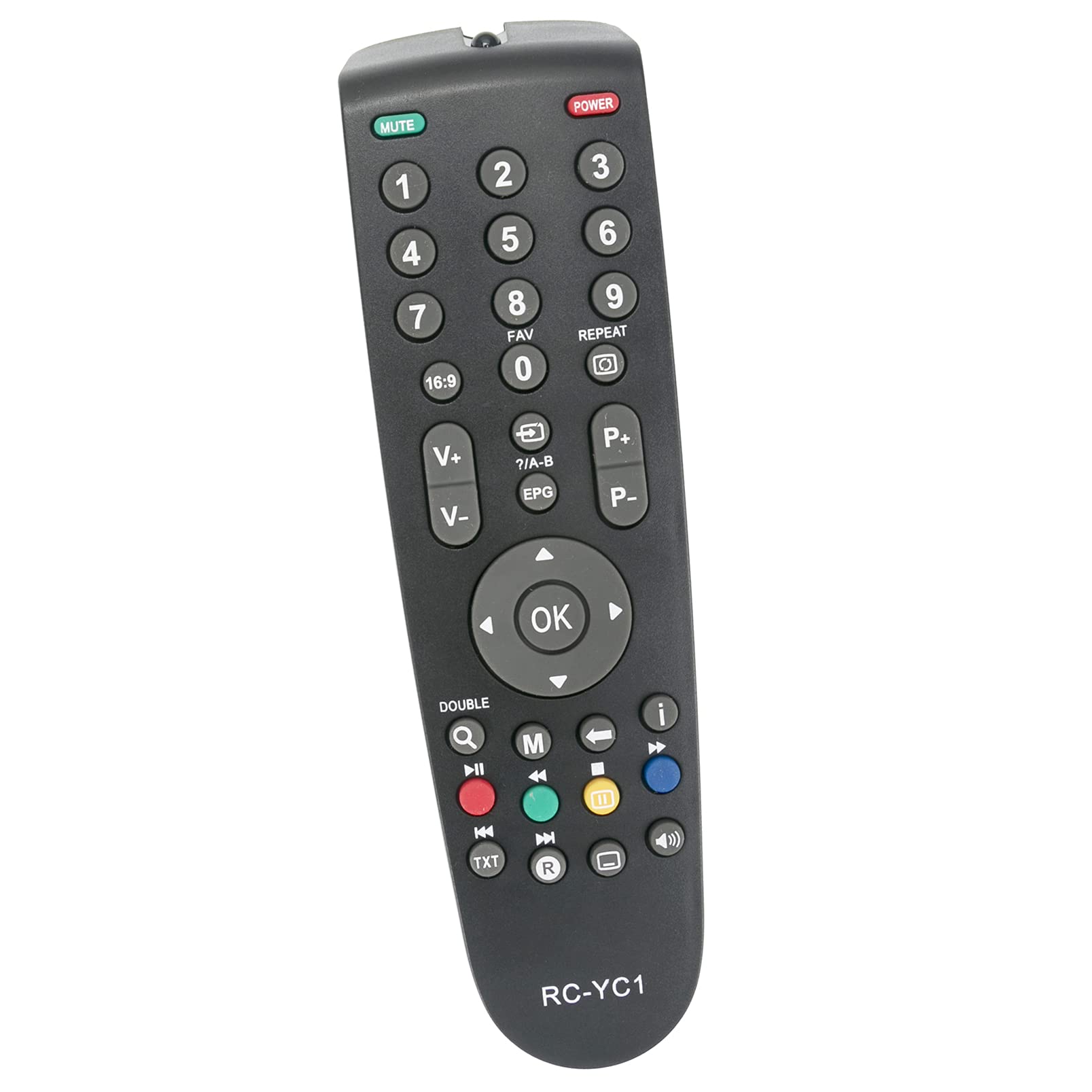 ALLIMITY Remote Control Replace fit for Grundig TV RC-GD1 RC-23 RC-RC1 32XLC3200BA 32GLX2600 16-2920 19-2920 22-2920 22XLE3220BA 32VLE4300BA 32GLX4000 32XLC325BA 32GLX2500 32GLX2600 32XLC3220BA