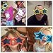 Seekingtag Jumbo Sunglasses with Blue Lens for Costumes Cosplay Halloween Party Fun Party Favor Photo Booth Props(6 Pack) - Star Shaped 10