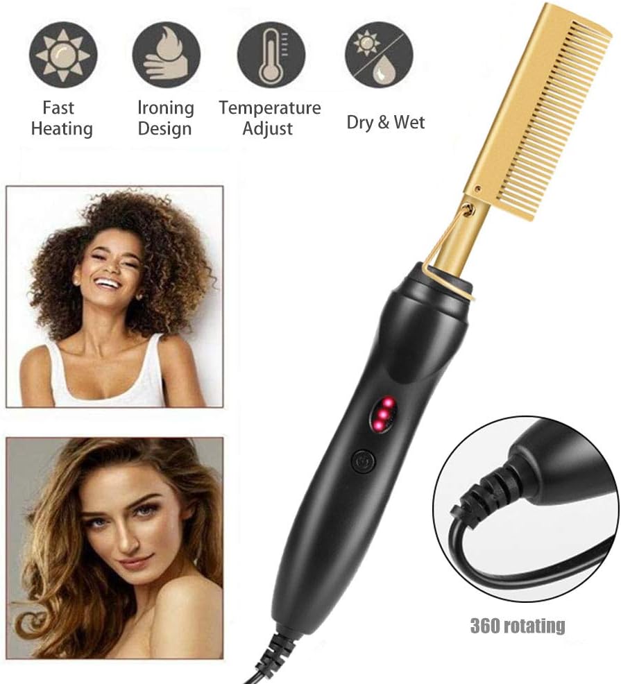 titanium pressing comb