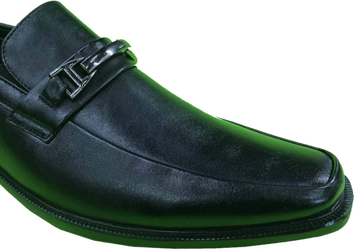 green and black dress shoes
