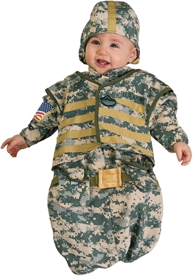 Baby Army Soldier Costume Size Newborn to 9 Months Clothing
