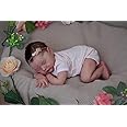RXDOLL Lifelike Reborn Baby Dolls Sleeping Girl 20 Inch Baby Soft Body Realistic Newborn Doll Real Life Baby Dolls Boy with Feeding Kit & Gifts for Kids Age 3+