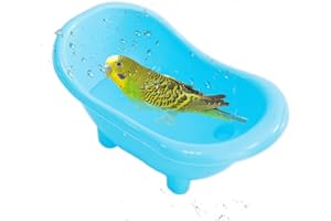 jovani Bird Bath Tub for Cage, Pet Parrot Bathtub, Let Your Bird Enjoy The Perfect Bath Suitable for Small Pet Birds Lovebirds Budgies Canary
