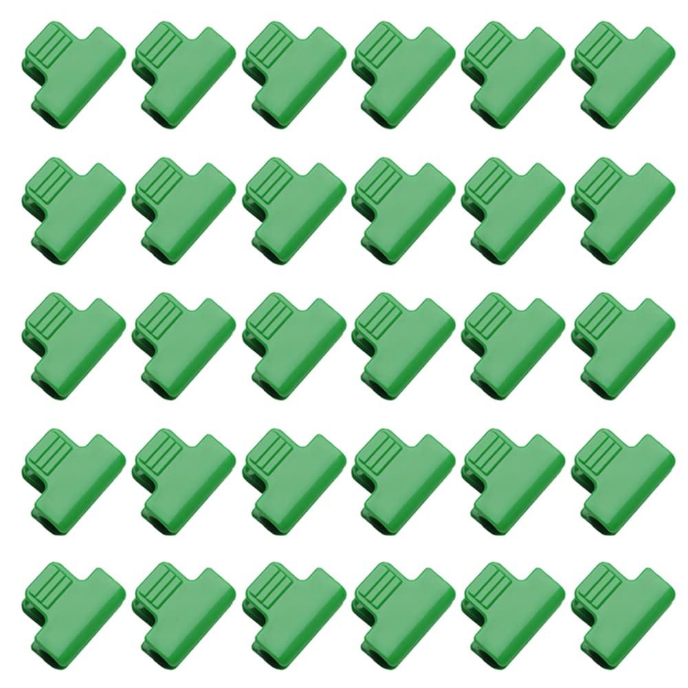 16mm Greenhouse Clamps Plant Clips, Film Row Cover Netting Tunnel Hoop Clip, Garden Hoops Clips, Pack of 30