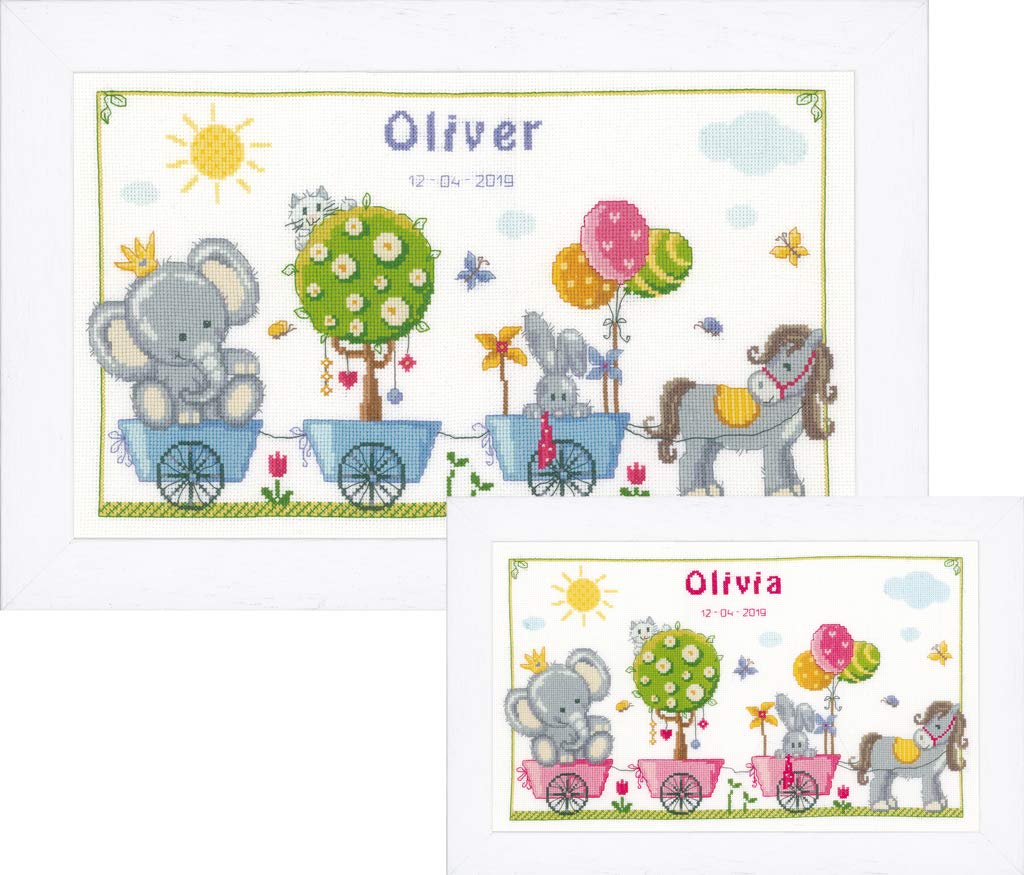 Counted Cross Stitch Kit: Cute Animal Parade