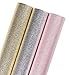 WRAPAHOLIC Wrapping Paper Roll - Gold/Silver/Pink Elegant Color for Wedding, Birthday, Holiday, Baby Shower - 3 Rolls - 30 inch X 120 inch Per Roll