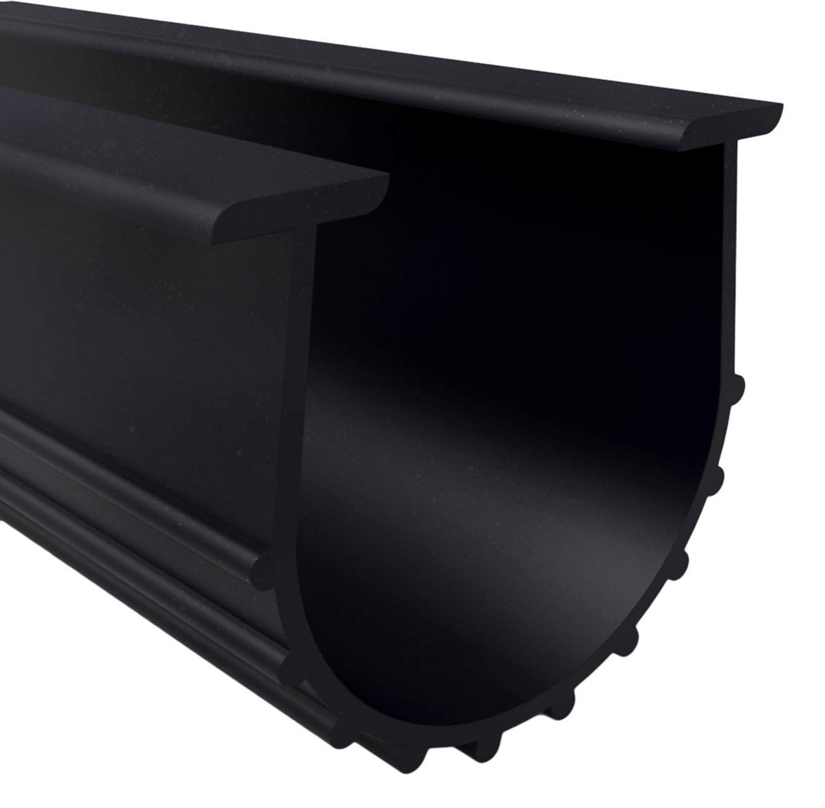 DGSL Door 20FT U-Bottom Weather Stripping Rubber Seal Strip Replacement, Weatherproofing Universal Sealing Professional Grade T Rubber,5/16