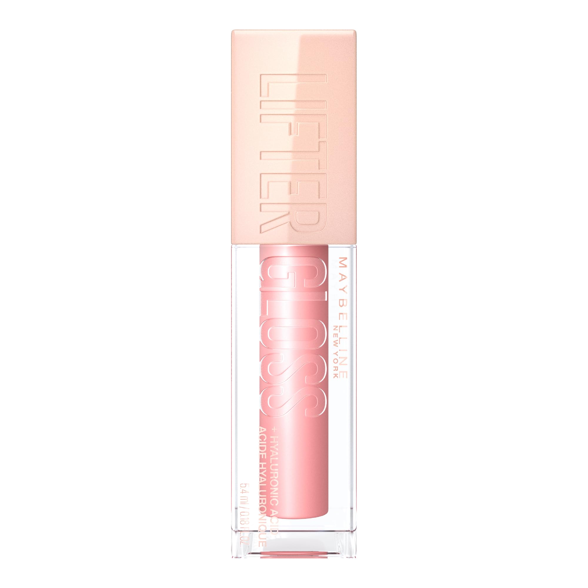 Maybelline Lifter Gloss, Hydrating Lip Gloss with Hyaluronic Acid, Creates Fuller-Looking, Shiny, Moisturised and Plumped Lips. Non-sticky, Shade: 006 Reef (Coral)