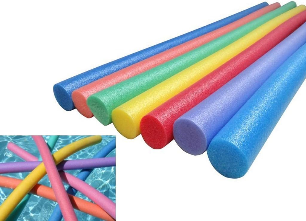 AlayGreenSet of 2 Solid Foam Flexible Swimming Pool Noodles- Ideal For Use As A Swimming Aid, For Aqua Aerobics or Recreational Purposes For All Ages