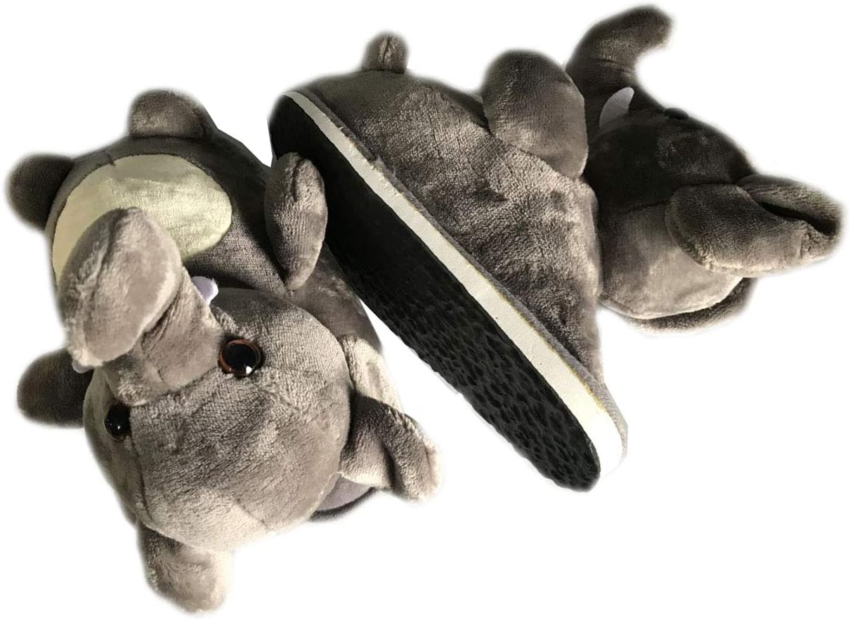LANFIREAnimal slippers elephant slippers winter home warm anti - skid cotton slippers