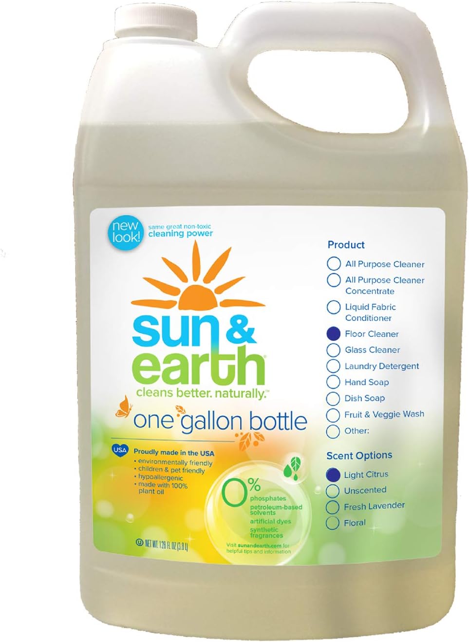 Amazon Com Natural Concentrated Floor Cleaner Light Citrus