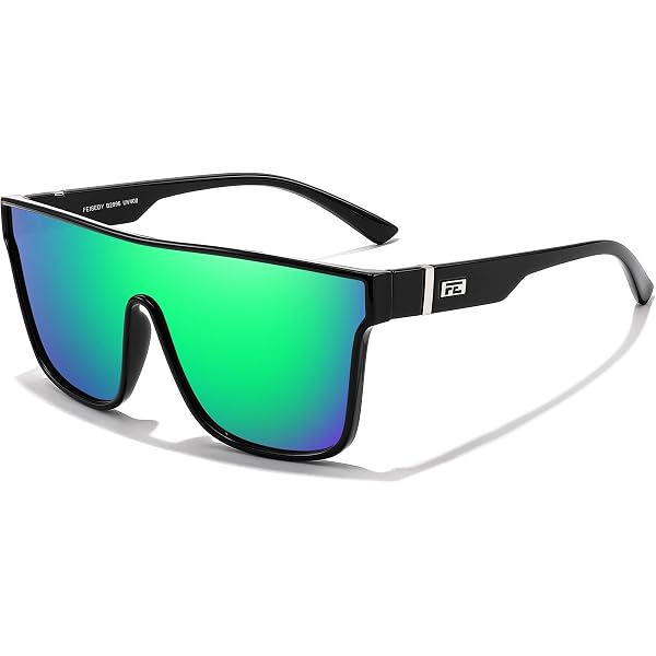 Amazon.com: Oversized Mirrored Sunglasses Retro Reflective  display picture 3