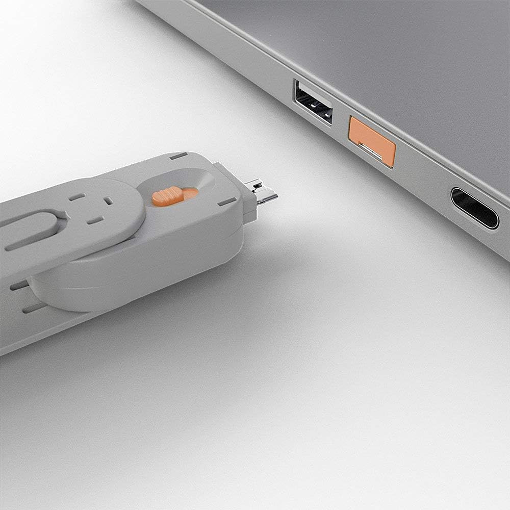 LINDY USB Type A Port Blocker Key, Orange - Image 5
