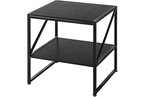 MUTUN 20" Small Nightstand, Mini Fridge Stand, Square Side Table, End Table for Living Room, Bedroom Beside Table, Table De C