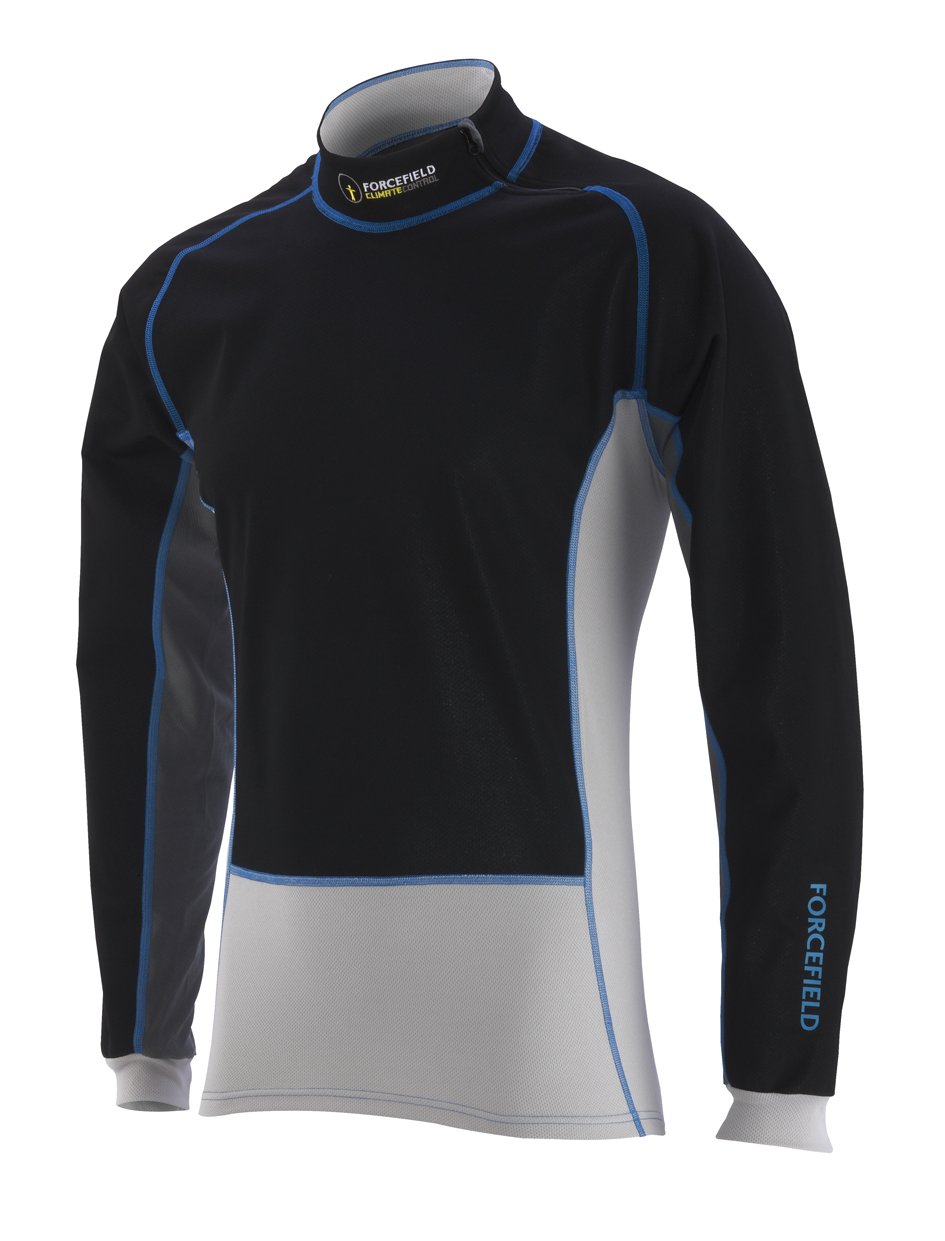Forcefield Tornado+Shirt/Windproof Clothing - Black/Grey/Blue, X-Small