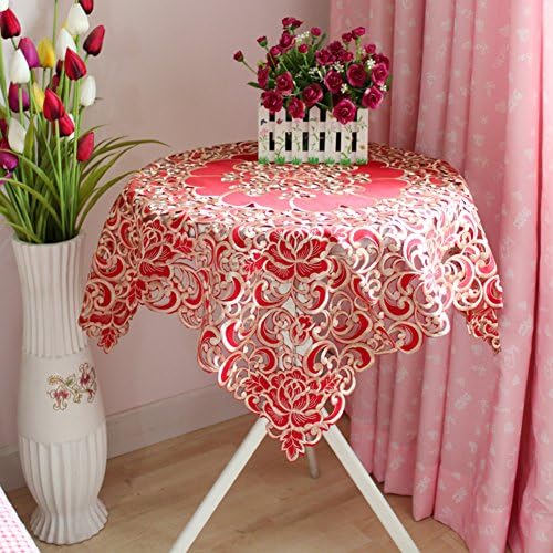 LCM Simple table cloth with embroidery/ little tablecloth/ computer cover/ table/ Gabe-A 85x85cm(33x33inch)