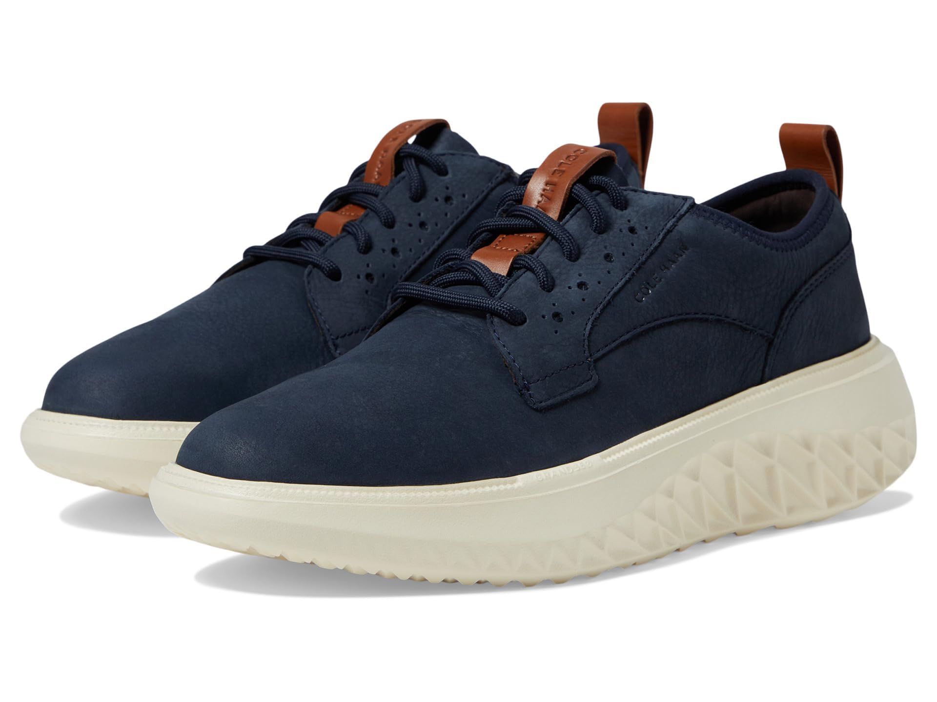 Cole Haan Men's Zerogrand Wfa Plain Toe Oxfords, Navy Nubuck/White Cap Gray, 11.5-W US Image