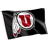 Desert Cactus University of Utah Flag - 3 x 5 Feet UT Utes Banner, Indoor/Outdoor Durable Fabric, 100% Polyester Design (Design Z)