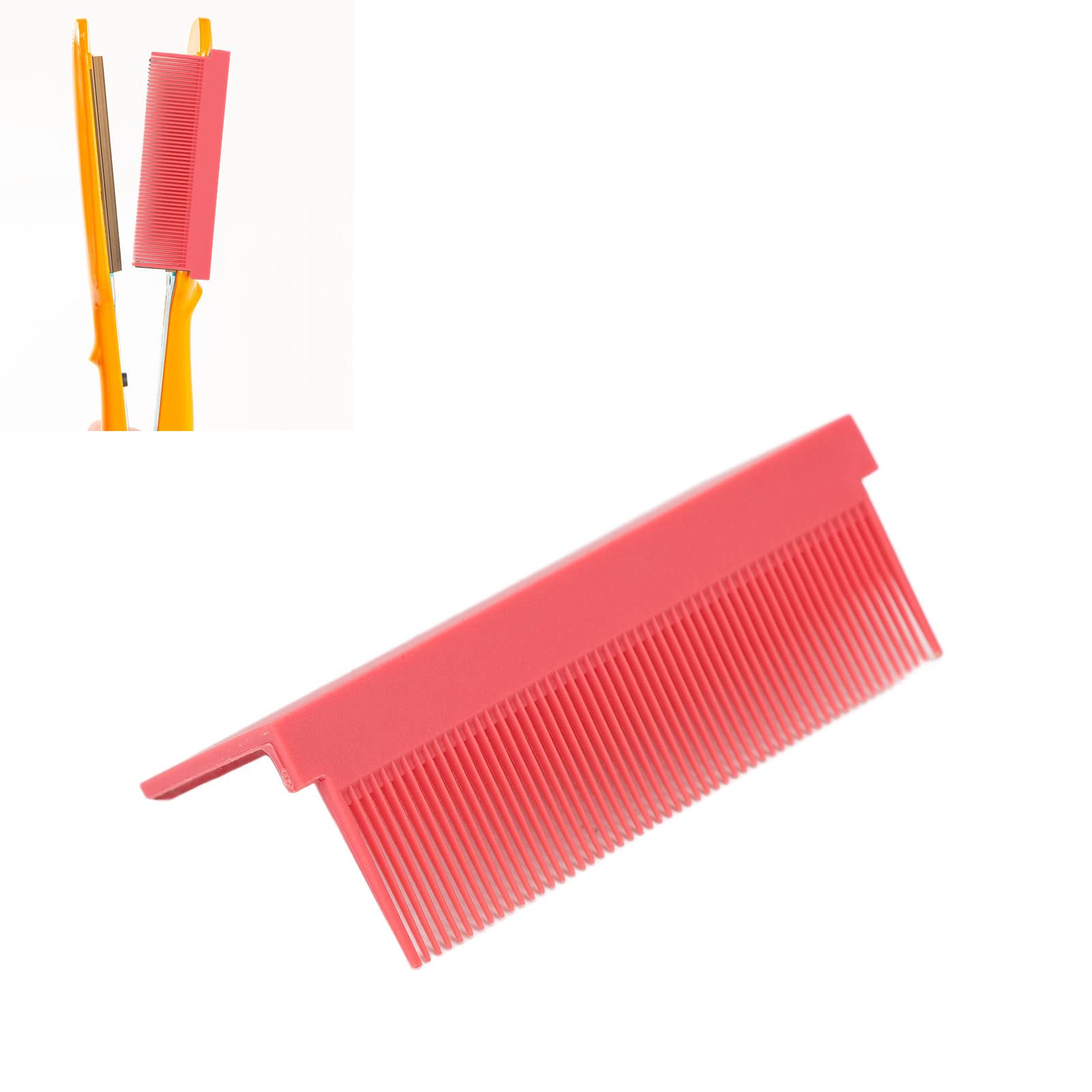 Carbon Fiber Hair Comb Hairdressing Styling Accessories Hair Straightening Comb Attachment, Hair Straightener Comb,Hairdressing for Hair Straightener Electric Hair Splint (Pink)