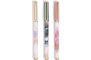 U Brands Catalina Felt Tip Pens, Set of 3, Soft Dye Designs, Medium (0.7 mm) Point, Black Ink