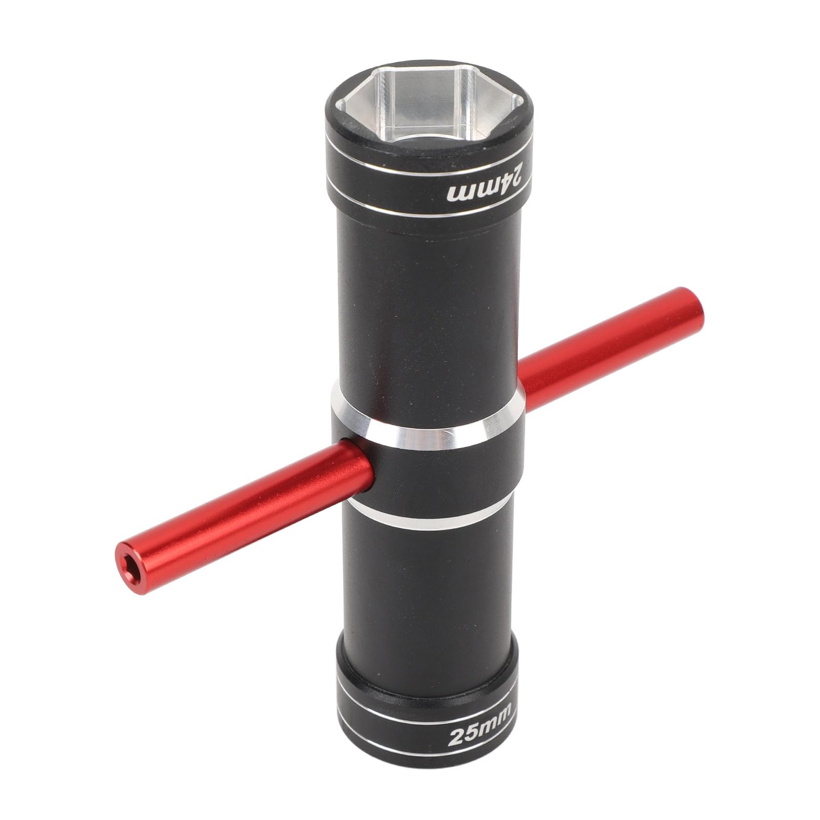 Cosiki RC Car Wheel Hex Wrench, Portable 4. 0mm 24mm Hex Wrench Socket Spanners Key Replacement Tool Metal Hexagon Socket Wheel Spanner for 1/5 RC Model Car Truck