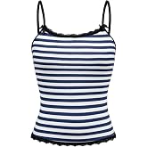 RoseSeek Women's Y2K Cheetah Cami Top Skull Print Lace Trim Grunge Tops | Spaghetti Strap Camisole, Slim Fit, Crop Top, Y2k Tank Top, Sexy Tops, Tank Tops for Women