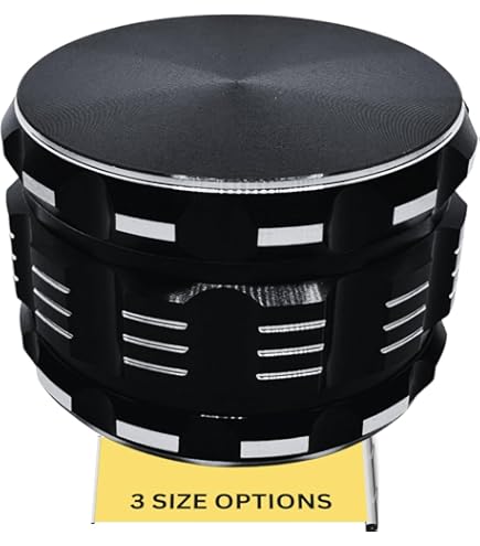 KINGTOP 3 Inch Large Grinder, Zinc Alloy Mills (Colorful
