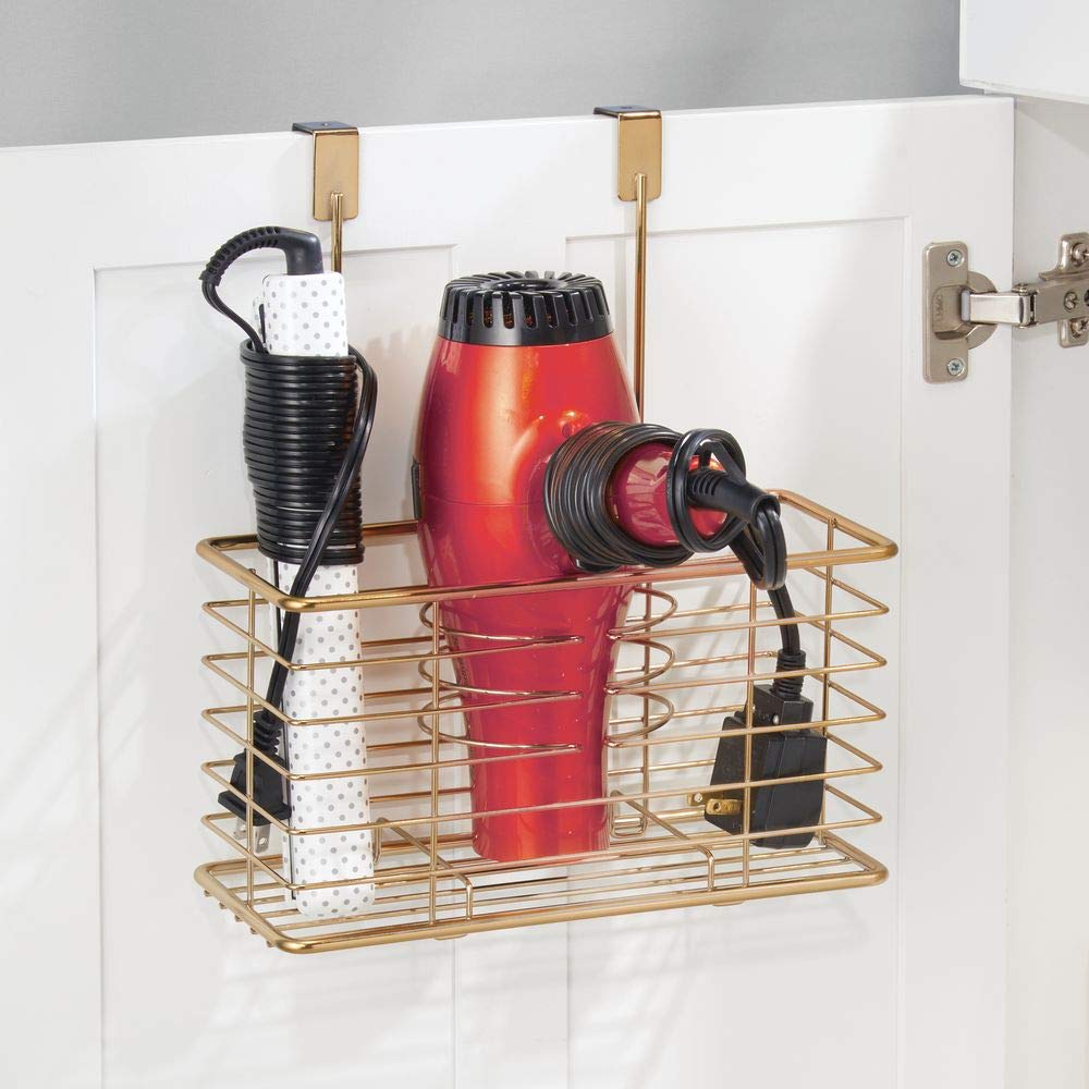 Bathroom Storage and Organization Holds Hot Tools Hair Straightener