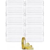 ZSDRTYU Acrylic Box With Lid, 8 Pieces Clear Acrylic Container With Lid Clear Display Boxes, Jewelry Display Box Mini Storage Box (4.64 x 2.36 x 1.96 inches)