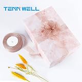 Tenn Well Rose Pink Ribbon 40mm x 50 Yards Double Sided Chiffon view 6