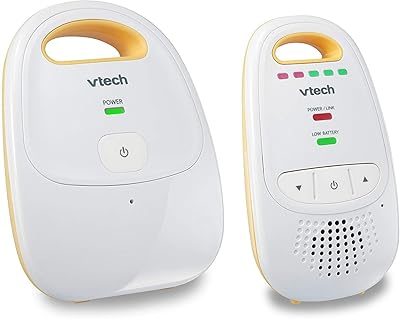 VTech Upgraded Audio Baby Monitor with Rechargeable Battery, Long Range, and Crystal-Clear Sound