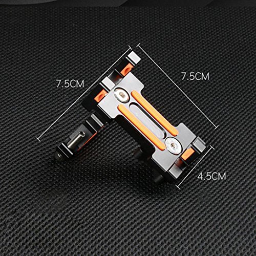 Feccile S-ports & Fit-ness Adjustable Bike Phone Mount Fits 4" to 6.5" Cell Phones Cycling,1Pcs (Black)