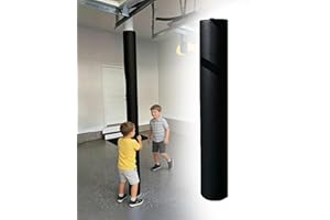 Basement Pole Padding Warp Around, Round Post Safety Pads Beam Protection Cover for Garage, Playground Basketball Hoop Collis