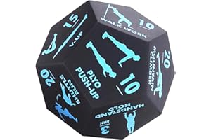 Workout Dice | 12 Sided Fitness Dice Game | Portable Strength Training Tool for Home Gym Workout Outdoor Travel Sports Team