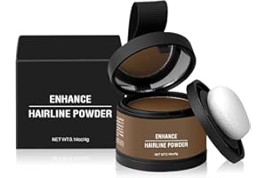 OYB Magic Root Cover Up，Enhance Hairline Powder,Root Touch Up Powder with Mirror,Instantly Conceals Hair Loss, Water Sweat Resistant (Light brown, 0.14 Ounce)