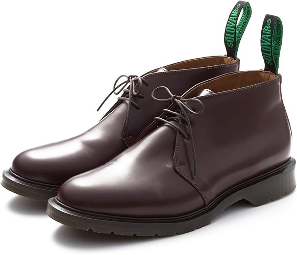 Amazon ソロヴェアー 靴 メンズ イギリス製 レザーシューズ 3eye チャッカブーツ ビジネスシューズ 革 革靴 ドクターマーチン Solovair ソロヴェアー ブーツ