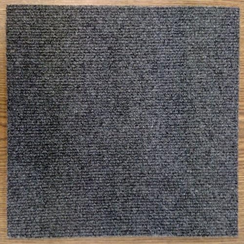Carpet Tiles Self Stick 12" (72 Sq. Ft.) Charcoal Gray