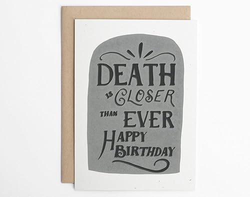 Amazon Com Death Is Closer Than Ever Funny Birthday Card Old