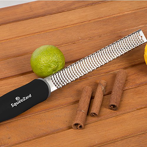 image for SqueeZard Lemon Zester Grater-Professio Stainless Steel Blade for Citr