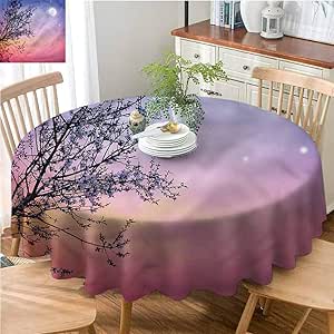 Elxmzwlob Spring Valentines Day Tablecloth-60 Inch Round ...