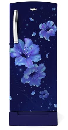 Whirlpool 200 L 4 Star Inverter Direct-Cool Single Door Refrigerator (215 ICEMAGIC PRO ROY 4S INV, Sapphire Hibiscus) with Base Drawer