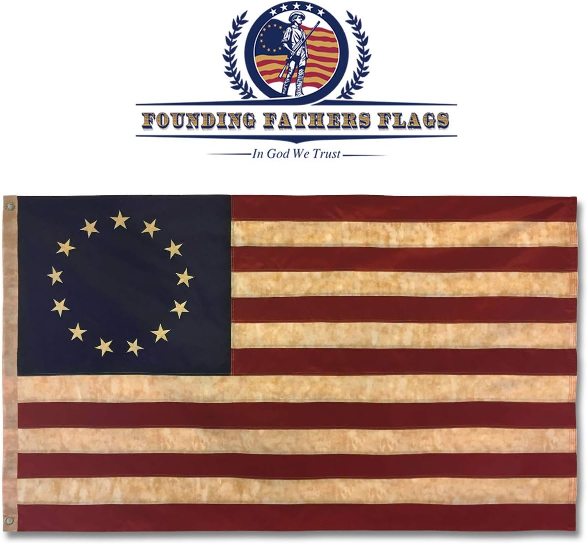 Amazon Com Founding Fathers Flags Betsy Ross Vintage Embroidered