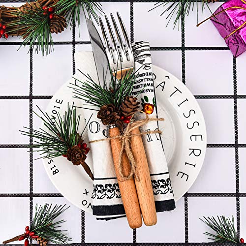 image for Rocinha Artificial Pine Picks Christmas Picks with Fake Berries Pineco