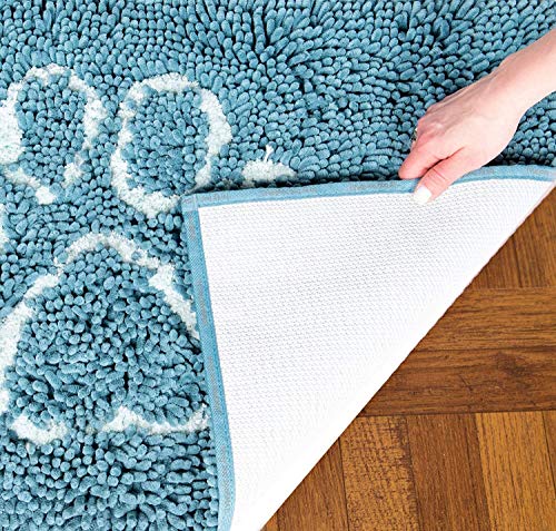 Dog Gone Smart Pet Products Dirty Dog Doormat, Large, Black Hue W/Light Grey