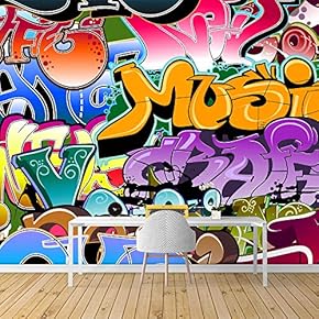 BRAND_NAMEWall Mural Graffiti Removable Wallpaper Wall Sticker for...